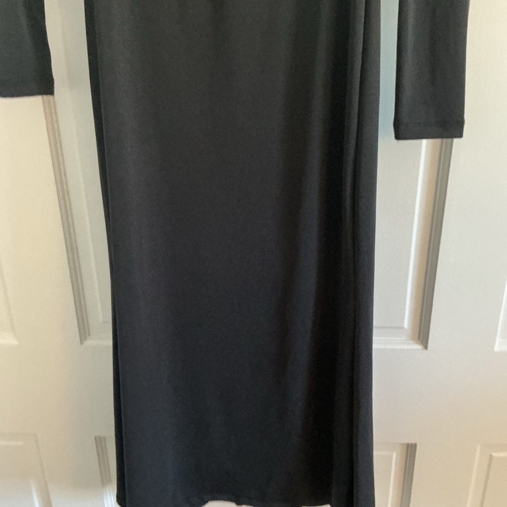 Jason Wu Black Strappy Slinky Dress Size Small Whimsigoth Witchy Dark Romantic - Picture 4 of 8
